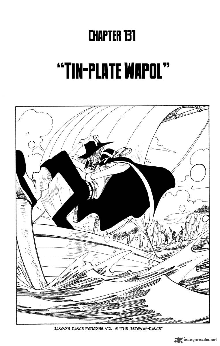 One Piece Chapter 131 page 1 - Chapter 131: Tin Plate Wapol