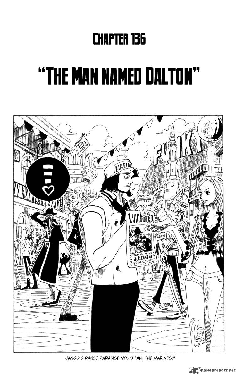 One Piece Chapter 136 page 1 - Chapter 136: A Man Named Dalton