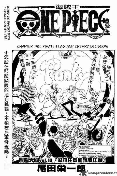 One Piece Chapter 142 page 1 - Chapter 142: Skull and Sakura