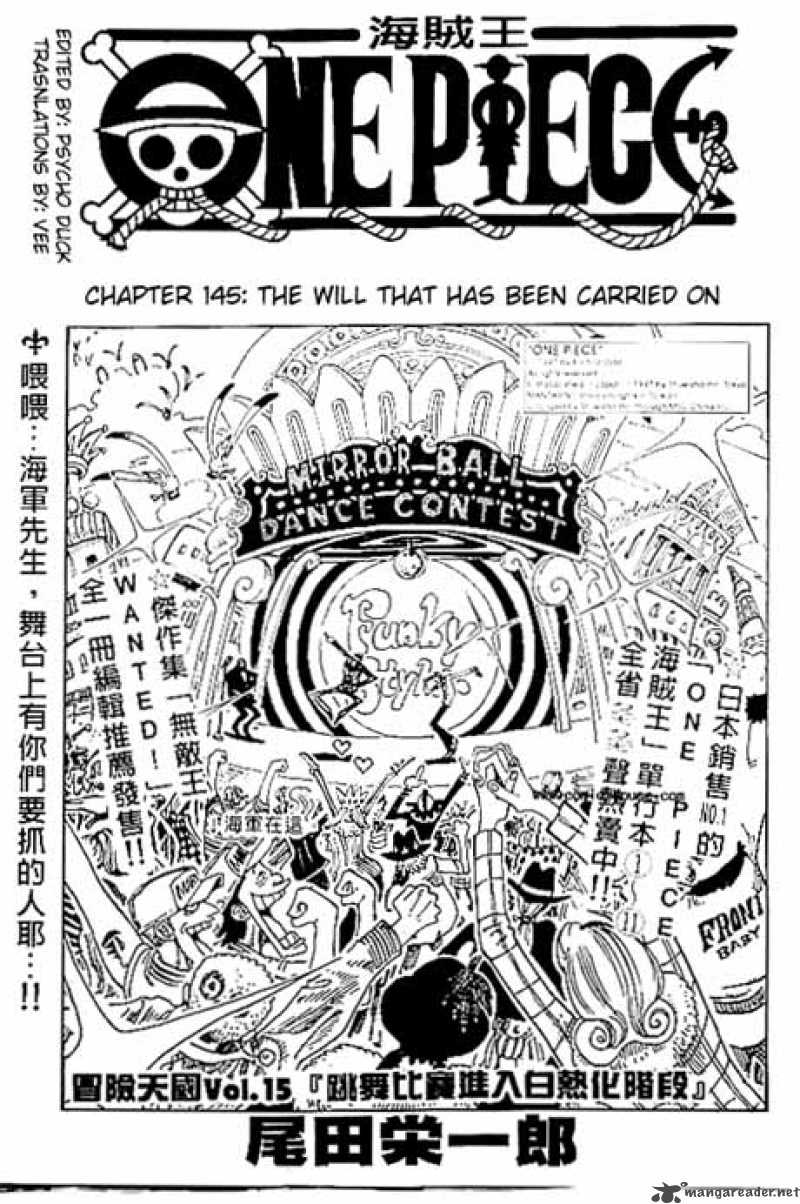 One Piece Chapter 145 page 1 - Chapter 145: Inherited Will