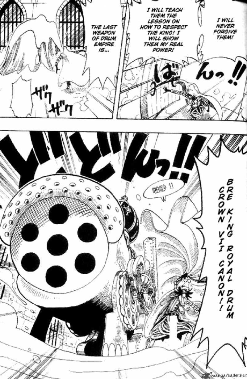 One Piece Chapter 150 page 15 - Chapter 150: Royal Drum Crown 7-Shot Tin Tyrant Cannon