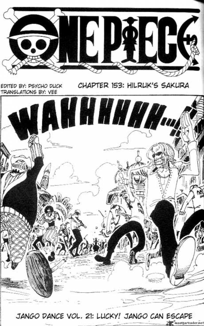 One Piece Chapter 153 page 1 - Chapter 153: Hiriluk's Sakura