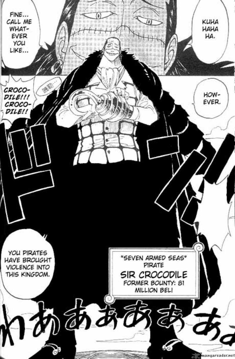 One Piece Chapter 155 page 5 - Chapter 155: "Pirate" Sir Crocodile
