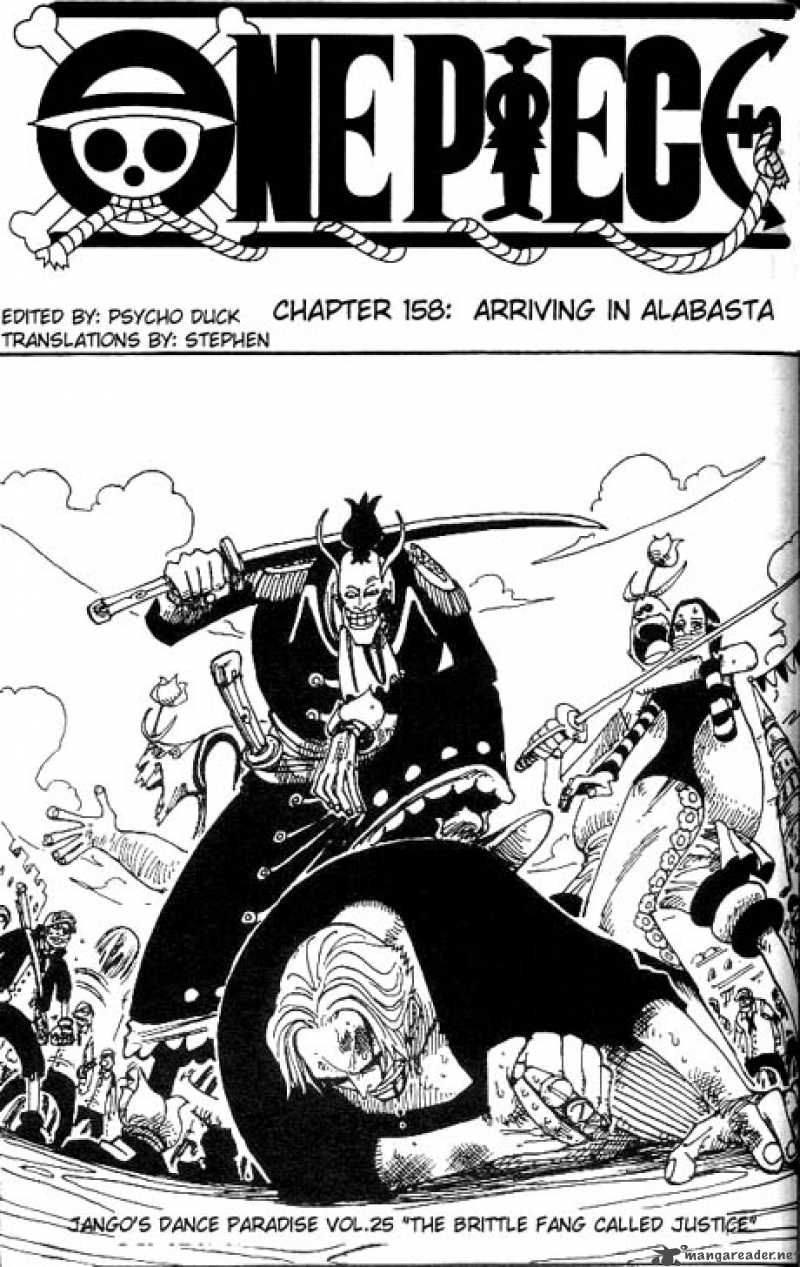 One Piece Chapter 158 page 1 - Chapter 158: Landing in Arabasta