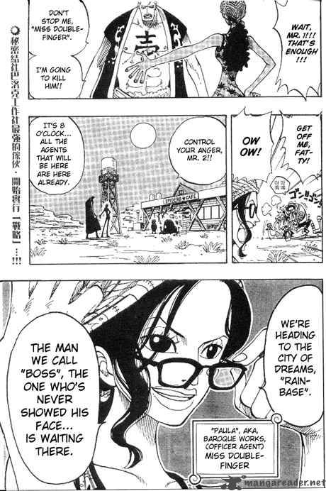 One Piece Chapter 160 page 18 - Chapter 160: Spiders Cafe at 8 O'Clock