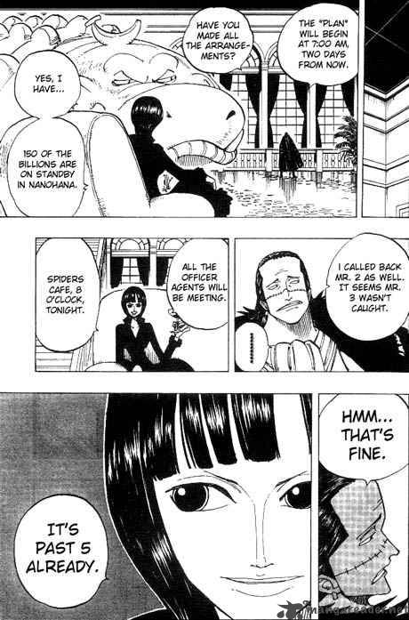 One Piece Chapter 160 page 6 - Chapter 160: Spiders Cafe at 8 O'Clock