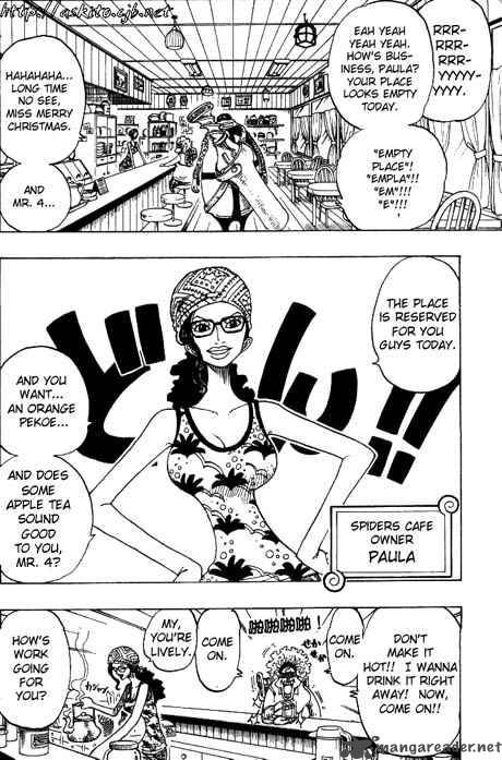 One Piece Chapter 160 page 9 - Chapter 160: Spiders Cafe at 8 O'Clock