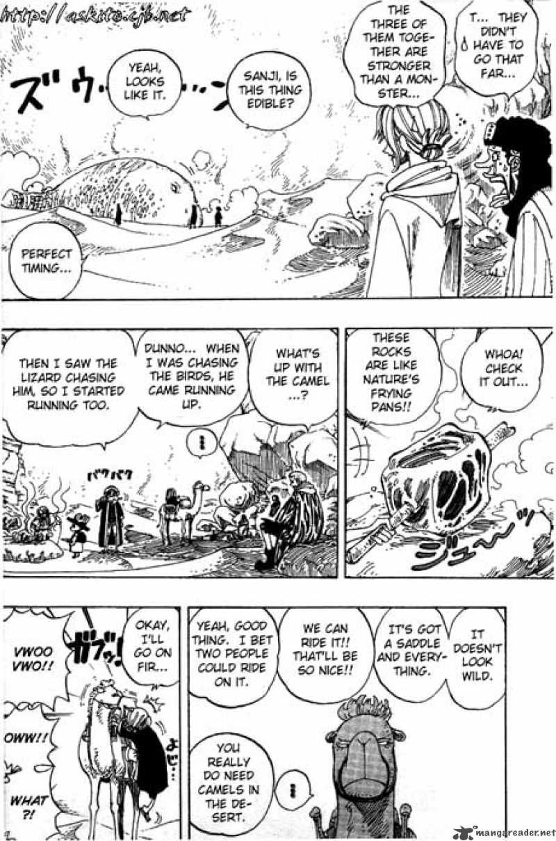 One Piece Chapter 162 page 13 - Chapter 162: Adventure in the Kingdom of Sand