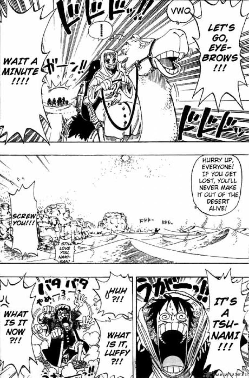 One Piece Chapter 162 page 15 - Chapter 162: Adventure in the Kingdom of Sand