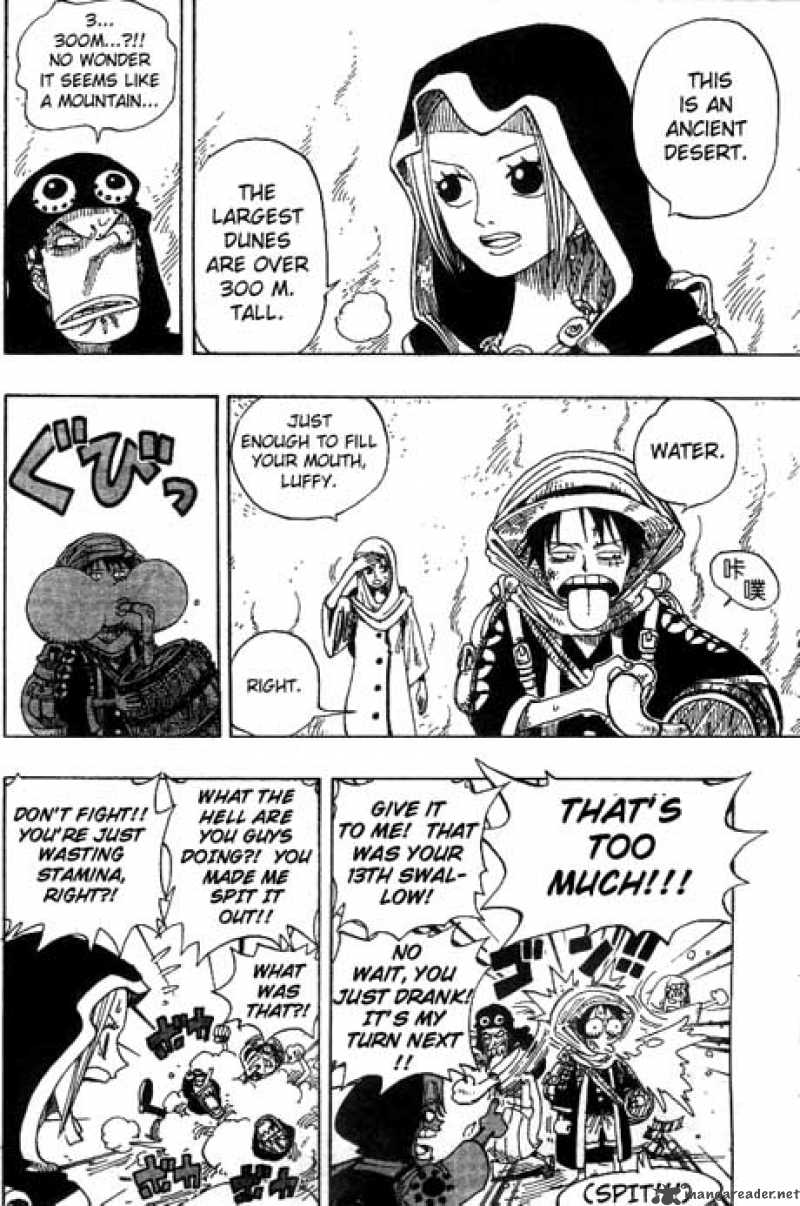 One Piece Chapter 162 page 4 - Chapter 162: Adventure in the Kingdom of Sand