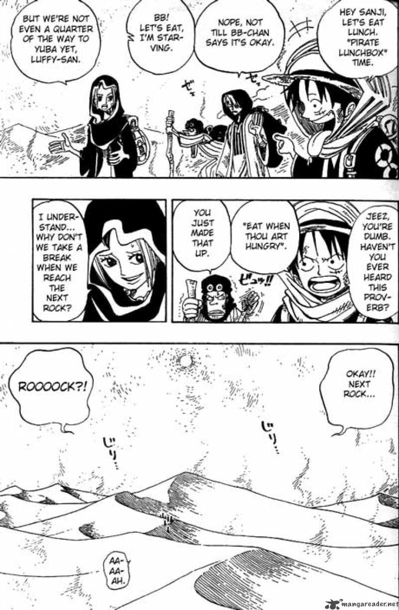 One Piece Chapter 162 page 5 - Chapter 162: Adventure in the Kingdom of Sand