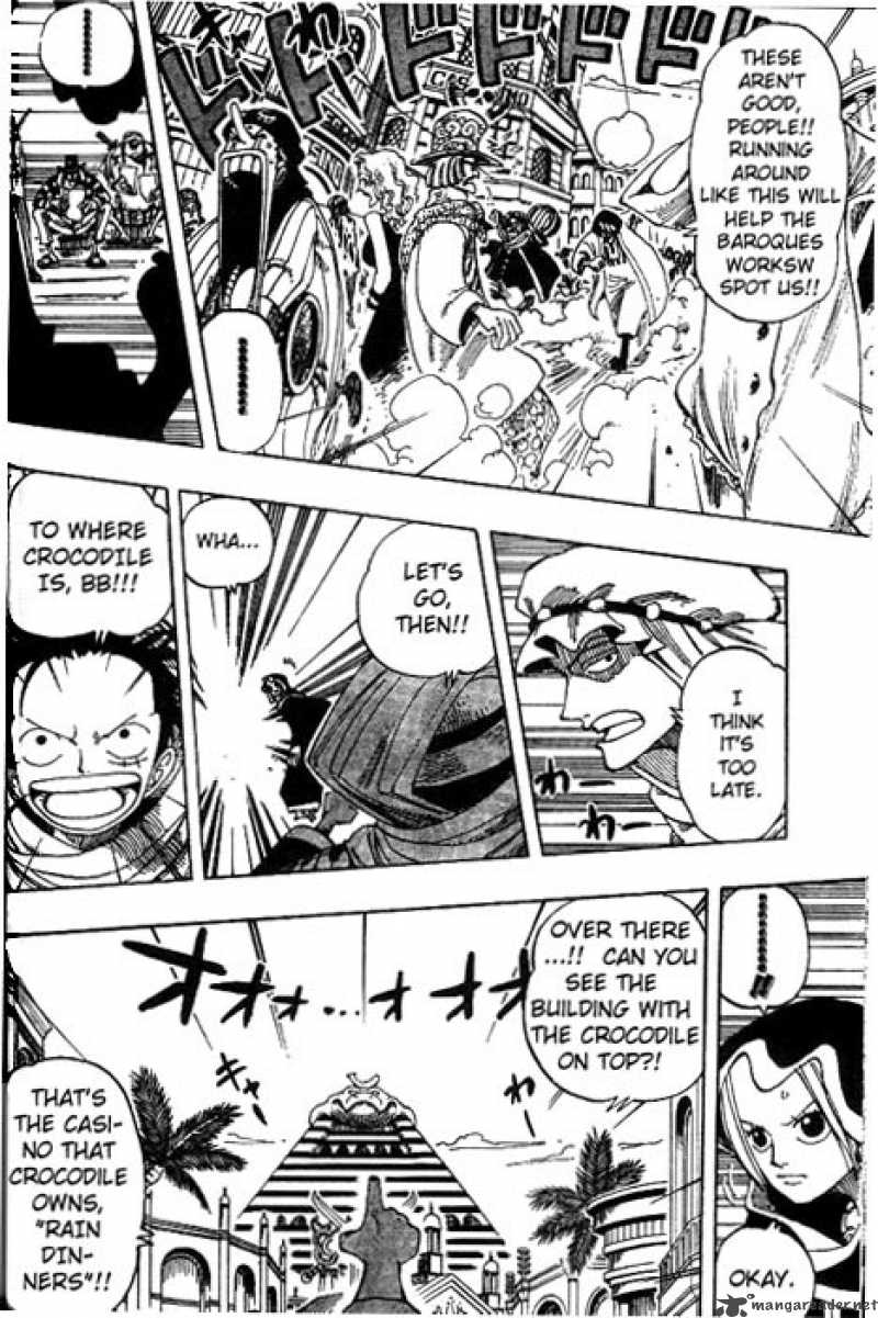 One Piece Chapter 168 page 10 - Chapter 168: Rainbase, The Town of Dreams