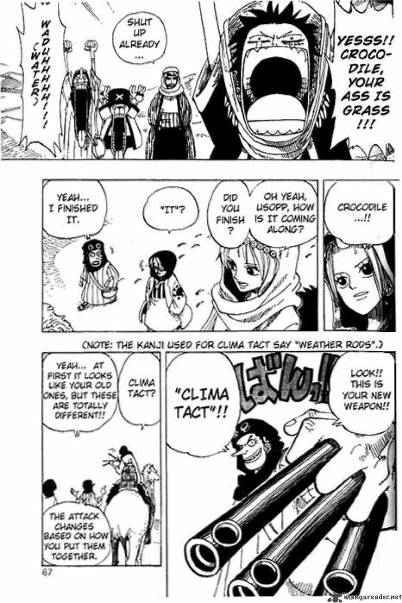 One Piece Chapter 168 page 3 - Chapter 168: Rainbase, The Town of Dreams