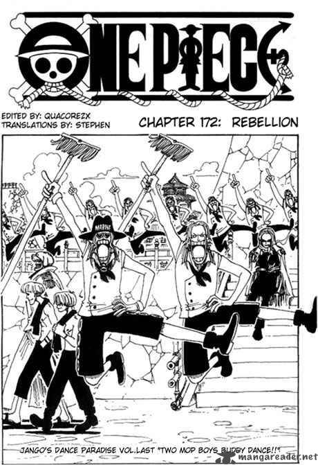 One Piece Chapter 172 page 1 - Chapter 172: Rebellion