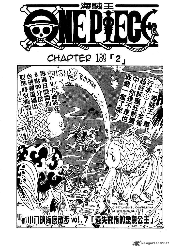 One Piece Chapter 189 page 1 - Chapter 189: 2