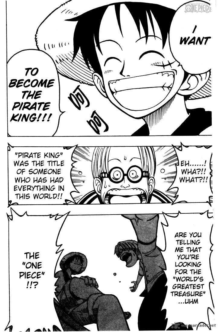 One Piece Chapter 2 page 14 - Chapter 2: That Guy, "Straw Hat Luffy"