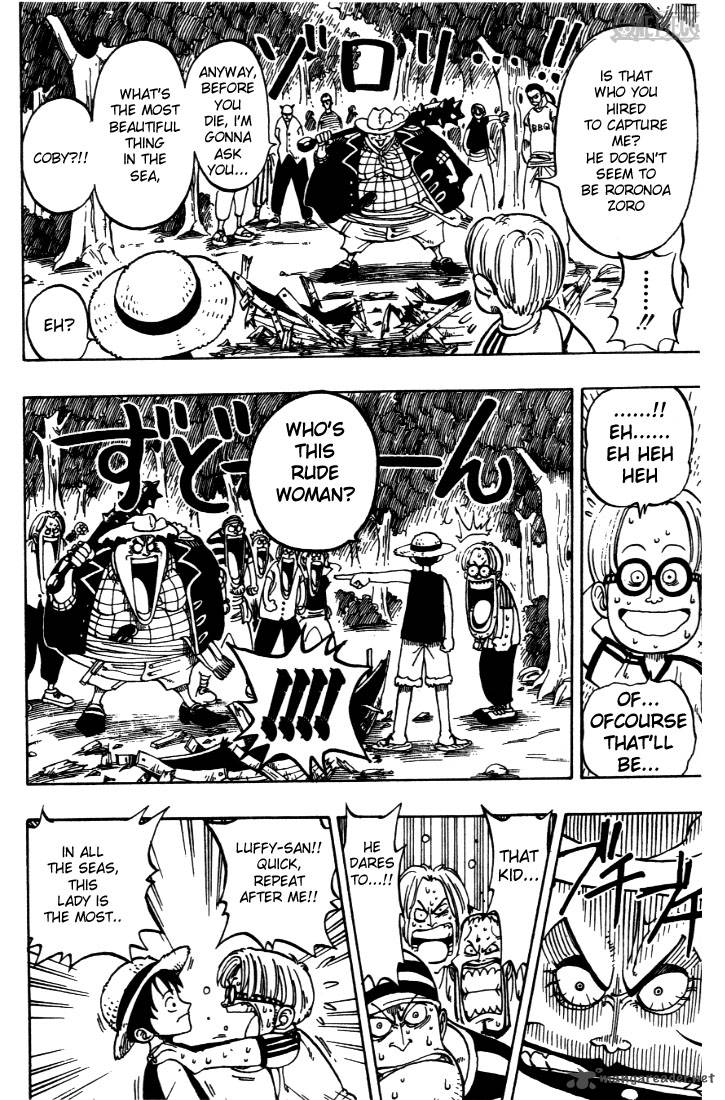 One Piece Chapter 2 page 18 - Chapter 2: That Guy, "Straw Hat Luffy"
