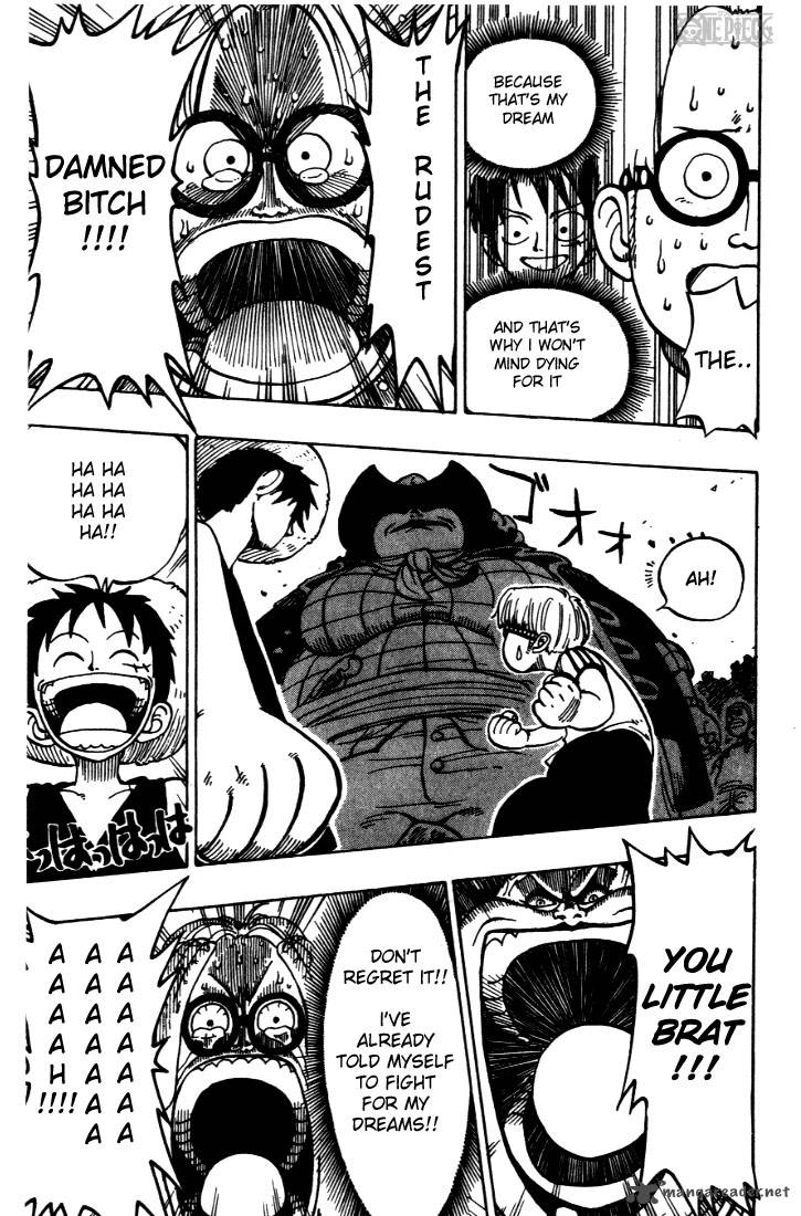 One Piece Chapter 2 page 19 - Chapter 2: That Guy, "Straw Hat Luffy"