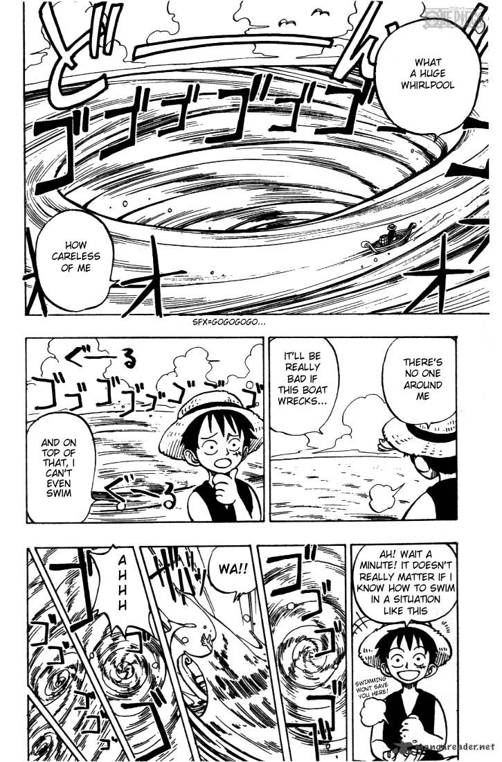 One Piece Chapter 2 page 2 - Chapter 2: That Guy, "Straw Hat Luffy"