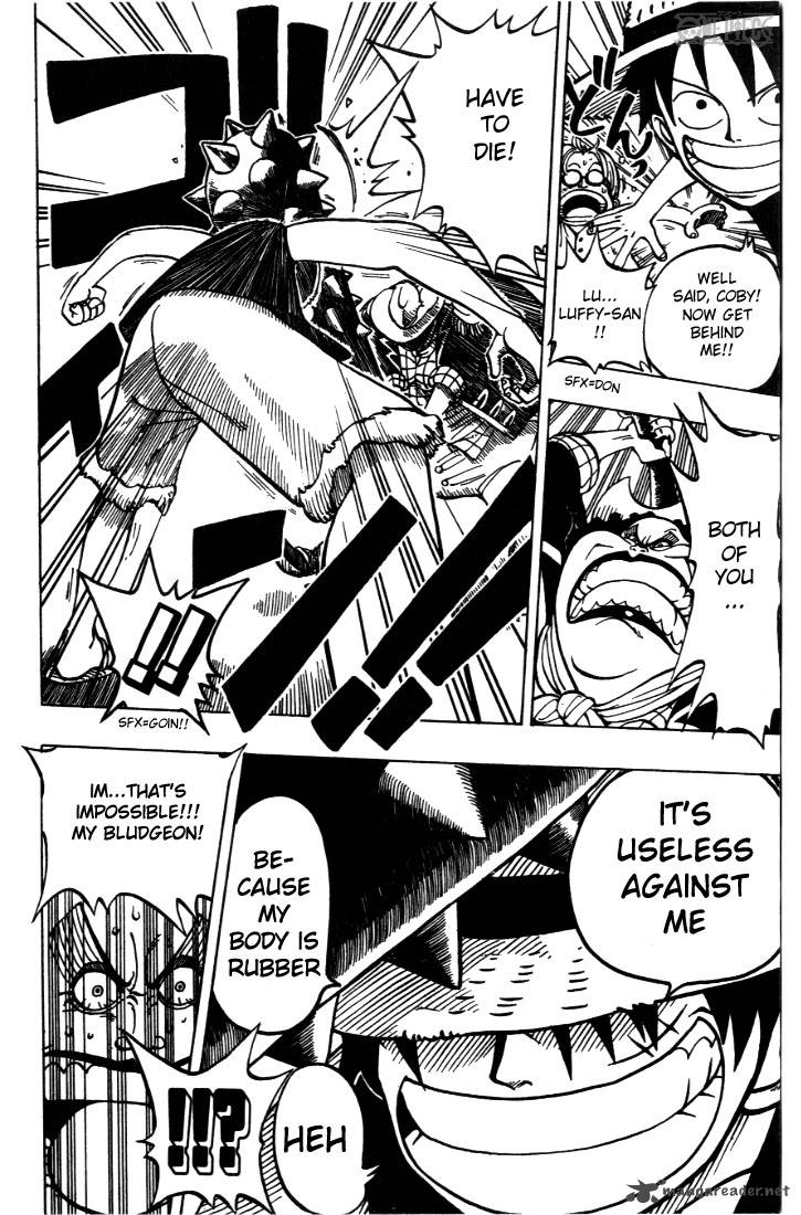 One Piece Chapter 2 page 20 - Chapter 2: That Guy, "Straw Hat Luffy"
