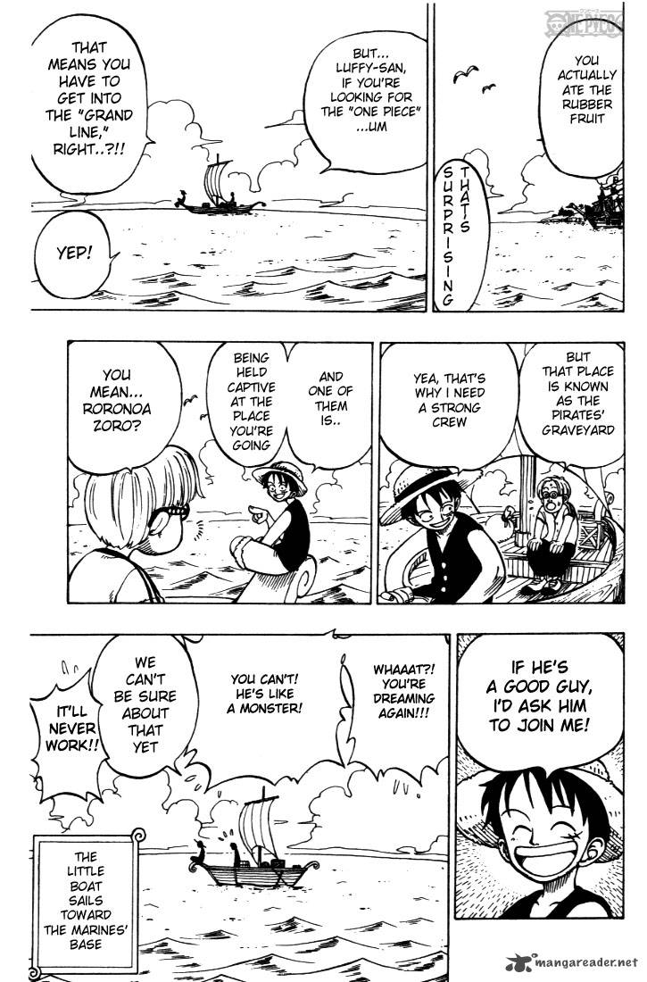 One Piece Chapter 2 page 23 - Chapter 2: That Guy, "Straw Hat Luffy"