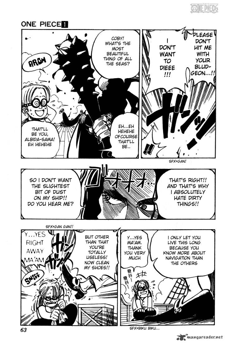 One Piece Chapter 2 page 5 - Chapter 2: That Guy, "Straw Hat Luffy"