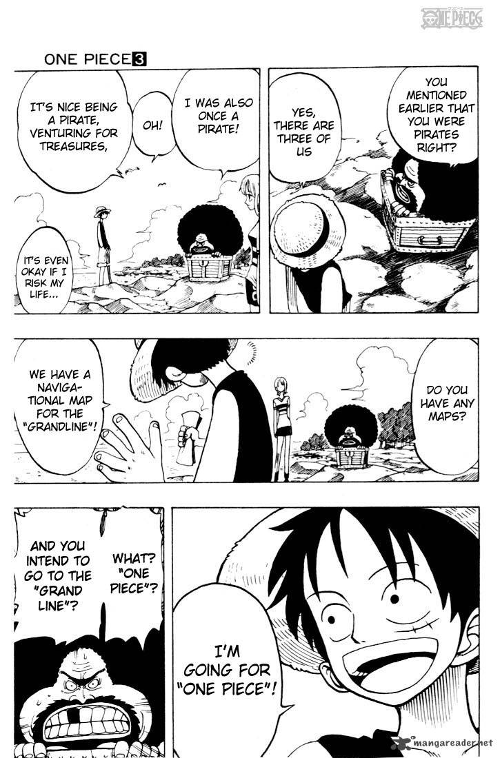 One Piece Chapter 22 page 13 - Chapter 22: You're the Rare Breed