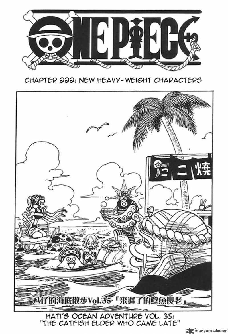 One Piece Chapter 222 page 1 - Chapter 222: Big Time Rookies