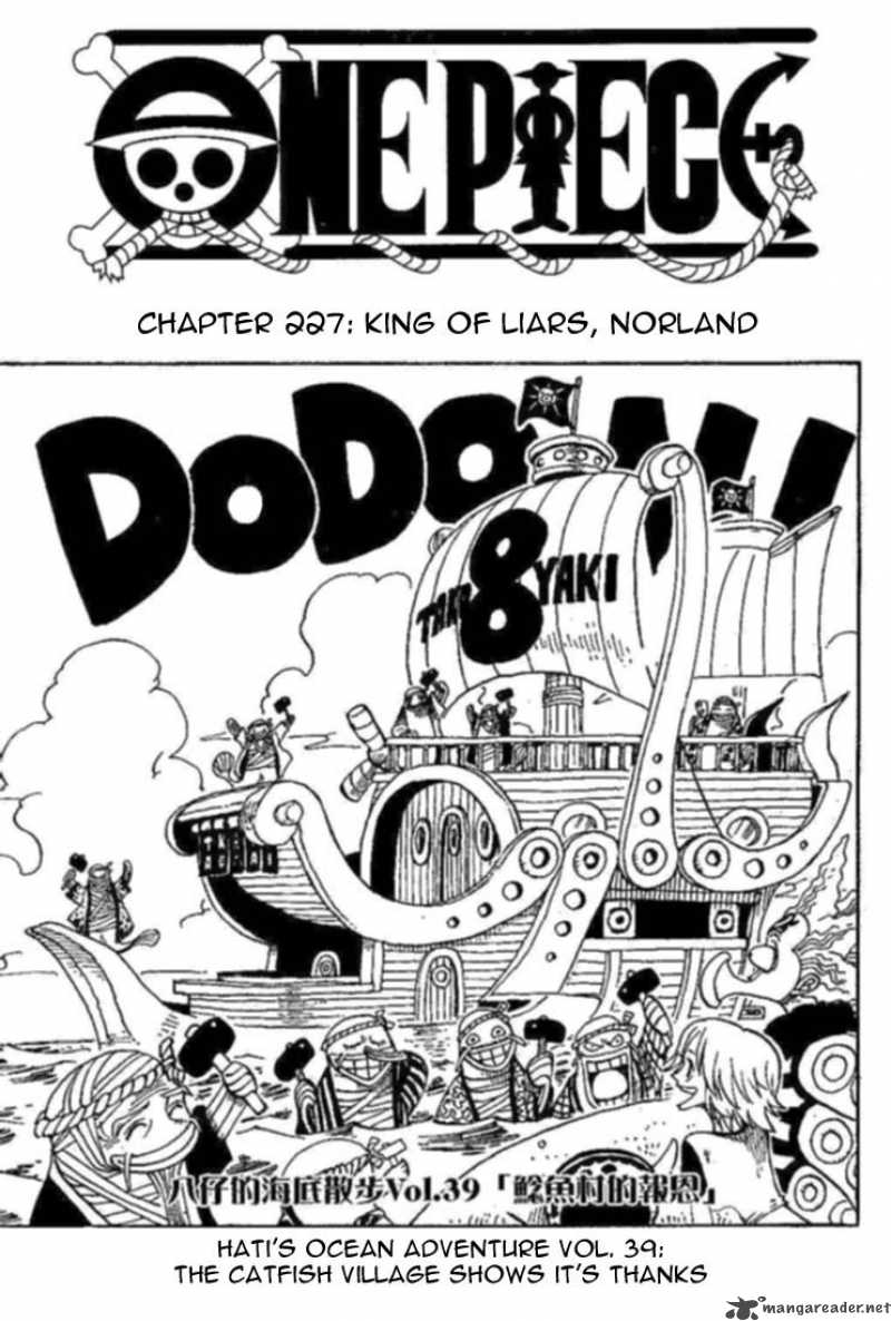 One Piece Chapter 227 page 1 - Chapter 227: Noland the Liar