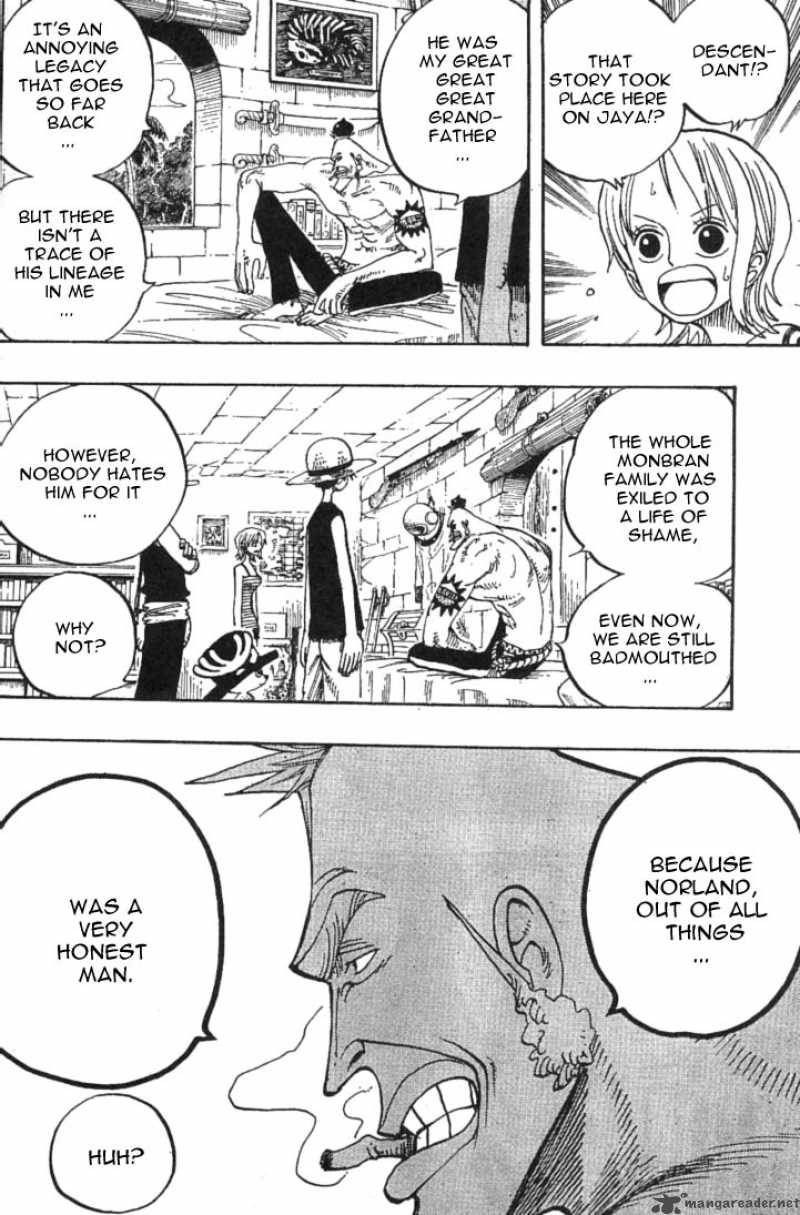 One Piece Chapter 228 page 8 - Chapter 228: Mont Blanc Cricket, the Last Boss of the Saruyama Allied Force