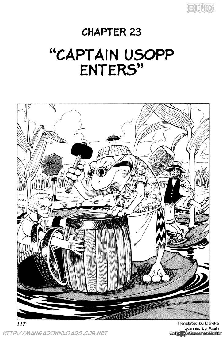One Piece Chapter 23 page 1 - Chapter 23: Introducing Captain Usopp