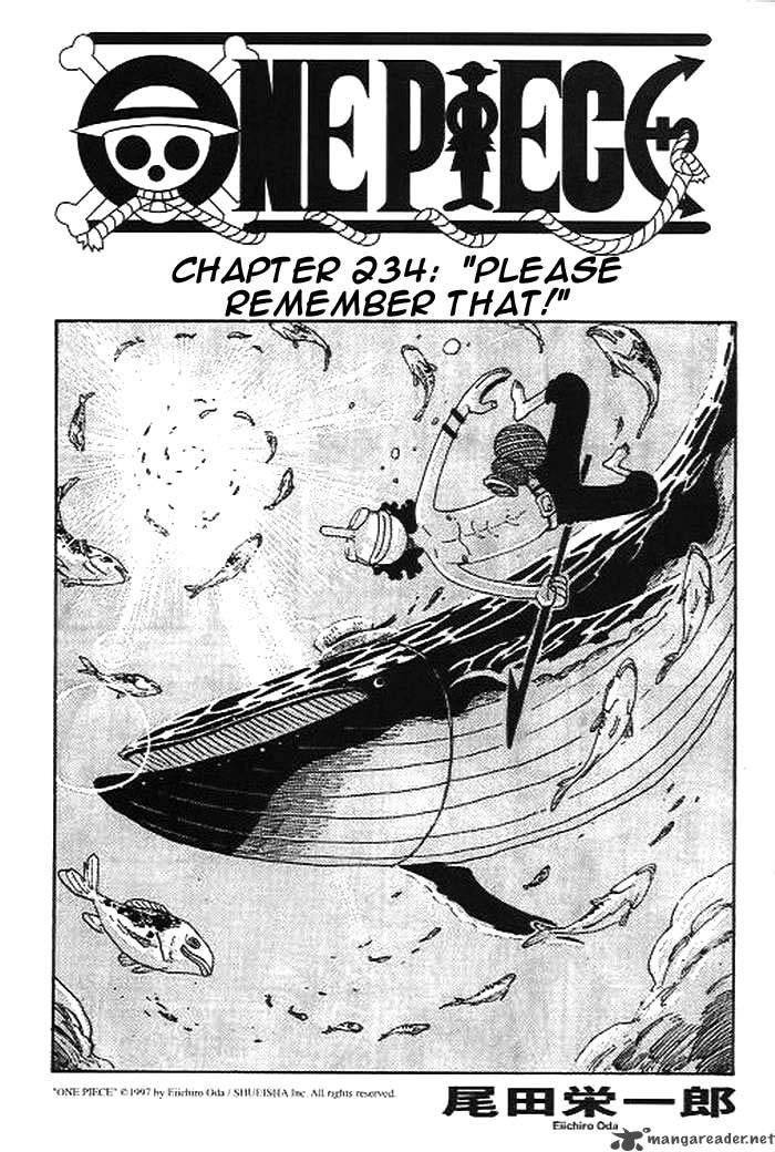 One Piece manga, chapter 234, page 2 of 21
