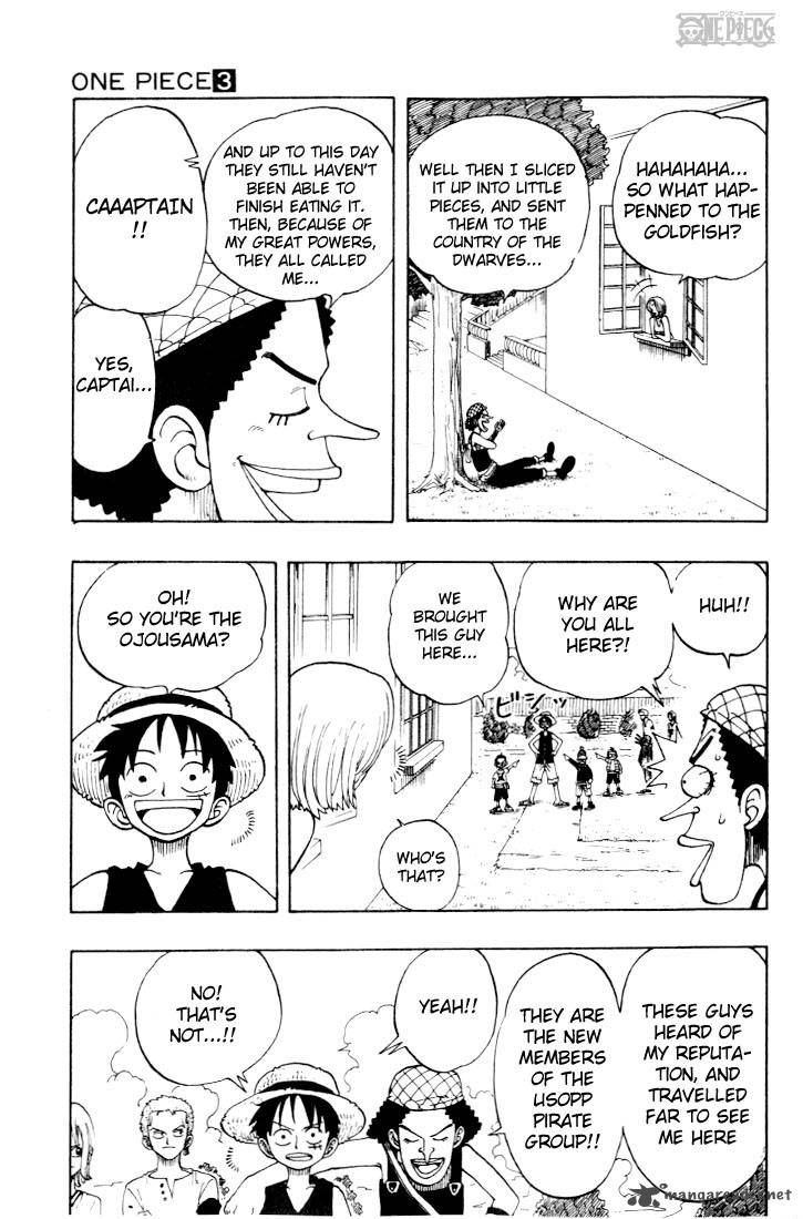 One Piece Chapter 24 page 13 - Chapter 24: Things That Can't Be Faked