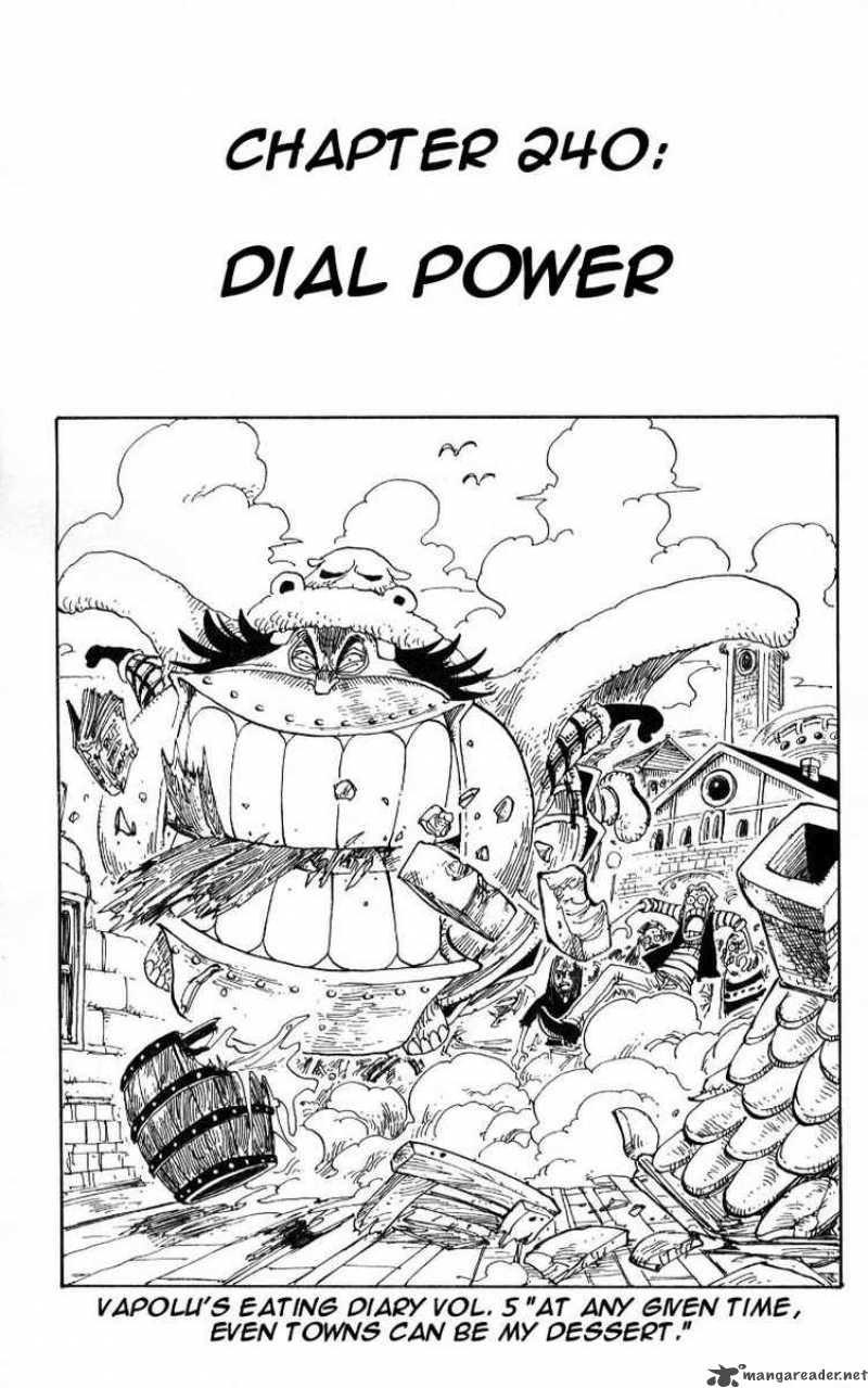 One Piece Chapter 240 page 1 - Chapter 240: Dial Energy