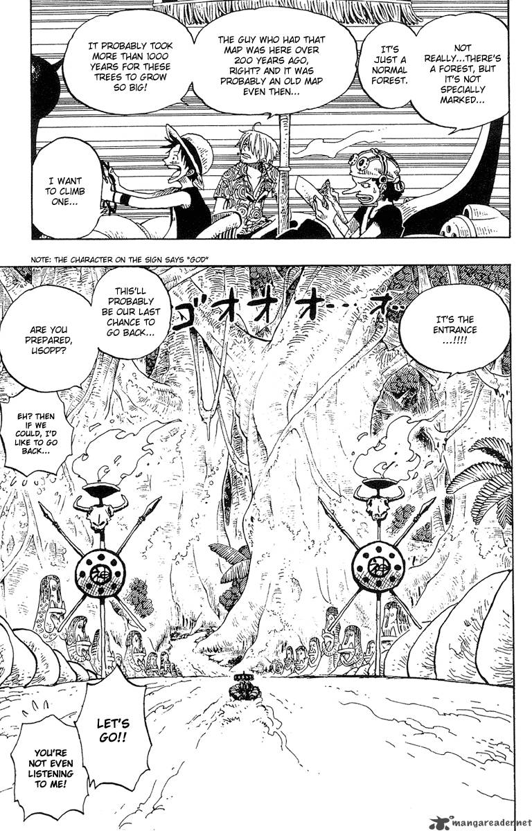 One Piece Chapter 245 page 3 - Chapter 245: Adventure on God's Island