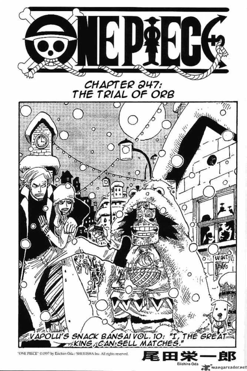 One Piece Chapter 247 page 1 - Chapter 247: Ordeal of Balls
