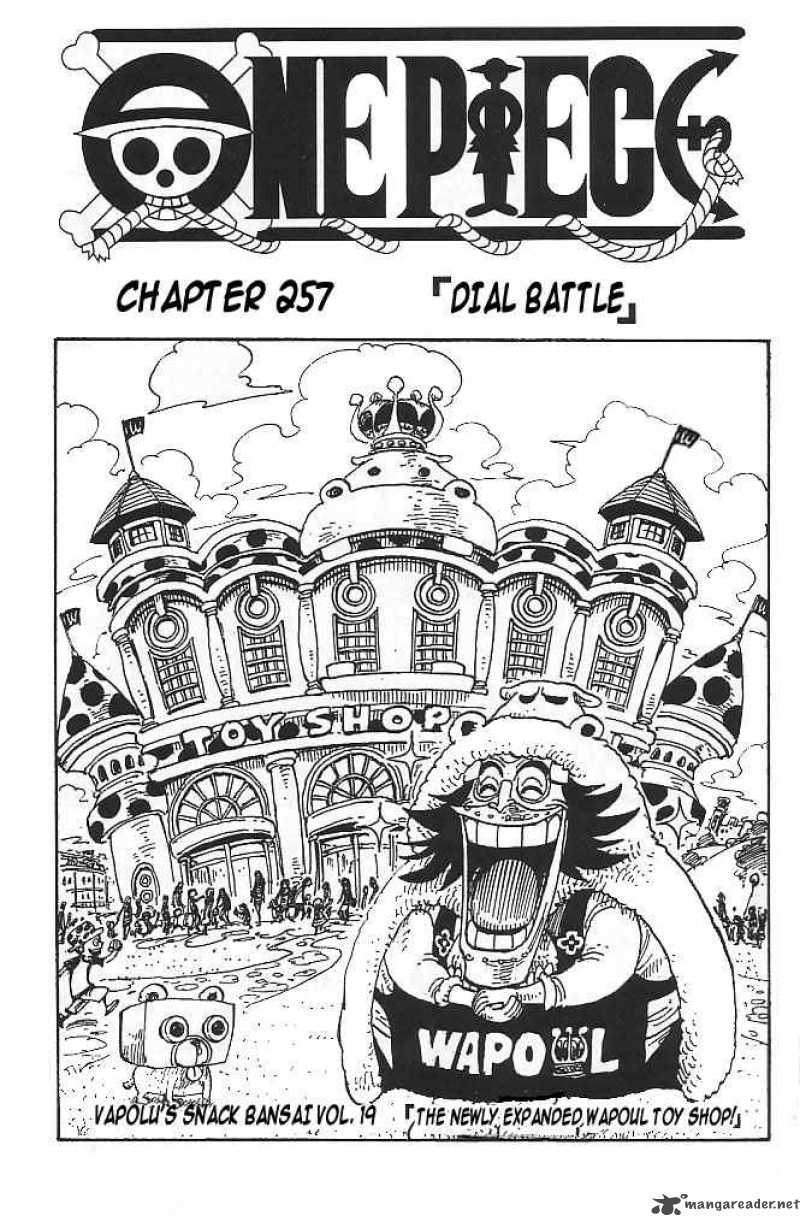 One Piece Chapter 257 page 1 - Chapter 257: Dial Battle