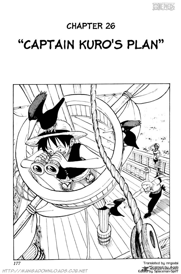 One Piece Chapter 26 page 1 - Chapter 26: Captain Kuro's Plan