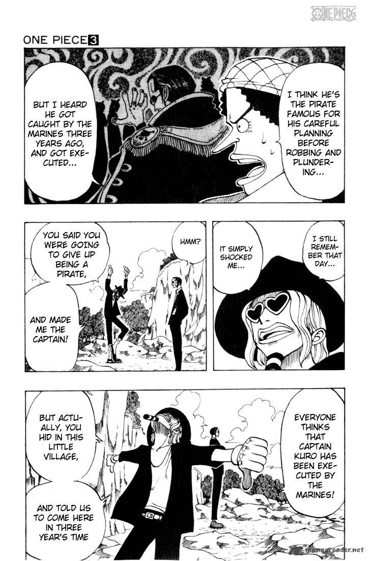One Piece Chapter 26 page 3 - Chapter 26: Captain Kuro's Plan