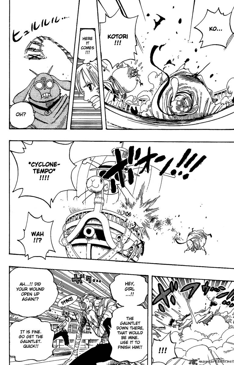 One Piece Chapter 263 page 14 - Chapter 263: Pirate Nami and the Weird Knight vs. Divine Soldiers Lieutenants Hotori and Kotori
