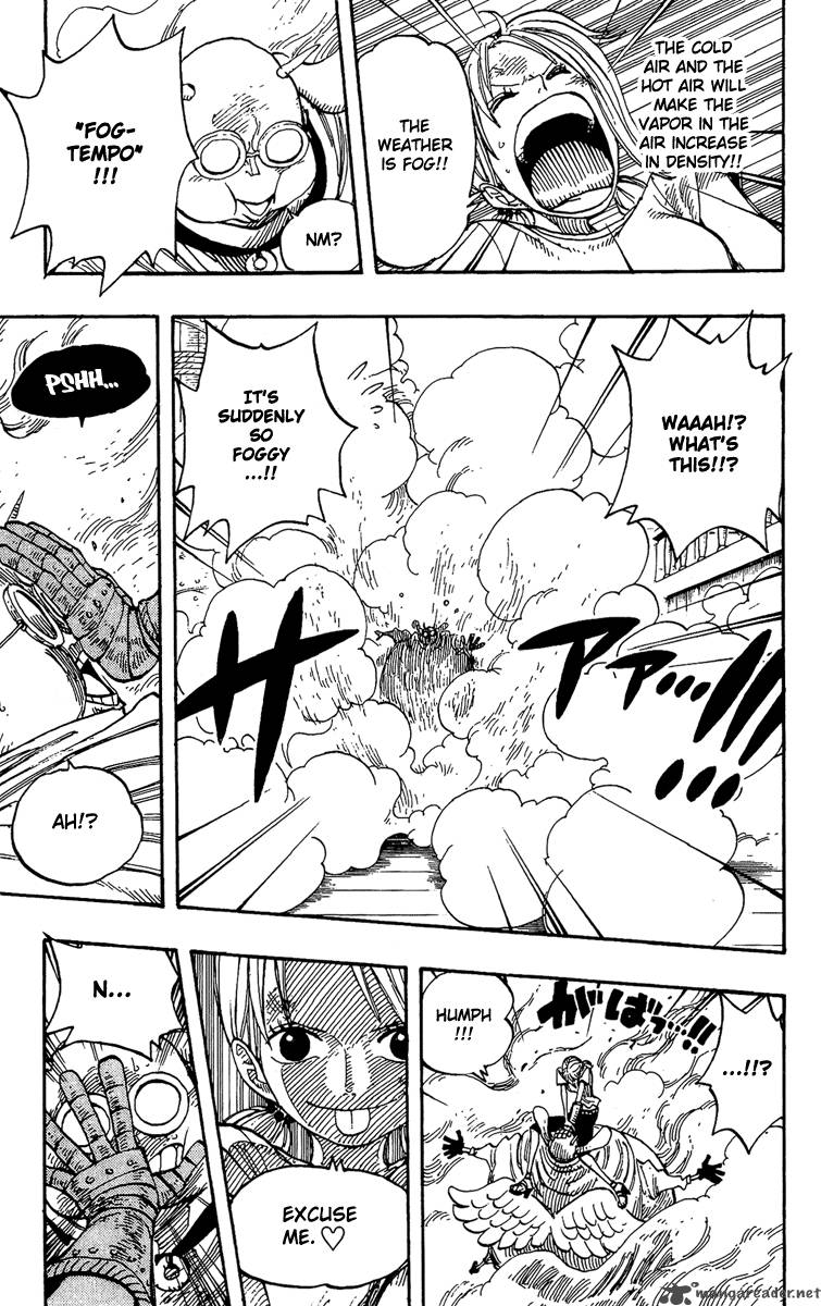 One Piece Chapter 263 page 17 - Chapter 263: Pirate Nami and the Weird Knight vs. Divine Soldiers Lieutenants Hotori and Kotori