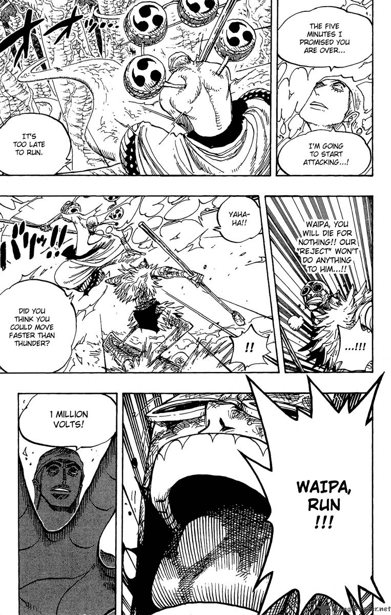 One Piece Chapter 264 page 15 - Chapter 264: Warrior Kamakiri vs. God Enel