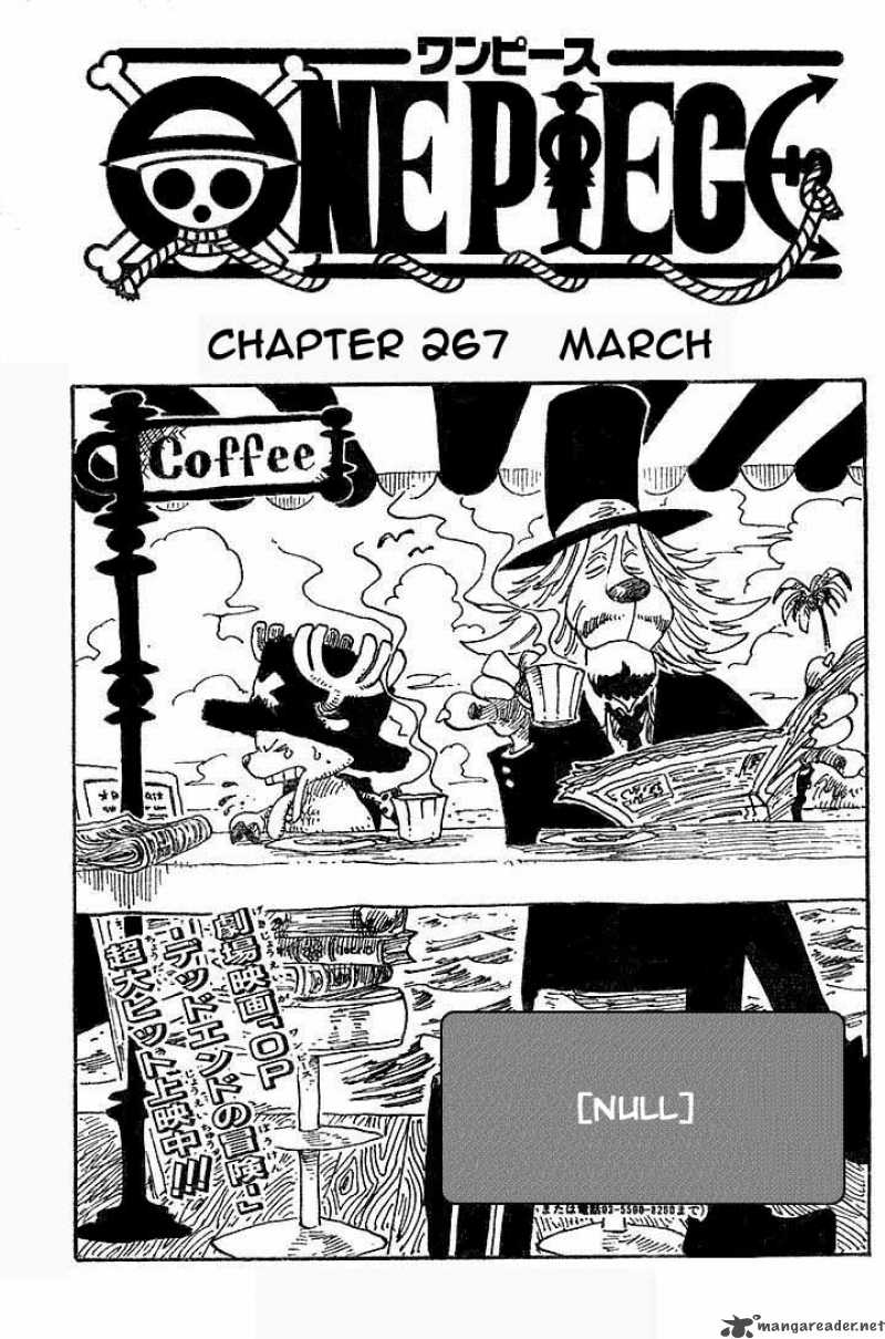 One Piece Chapter 267 page 1 - Chapter 267: March