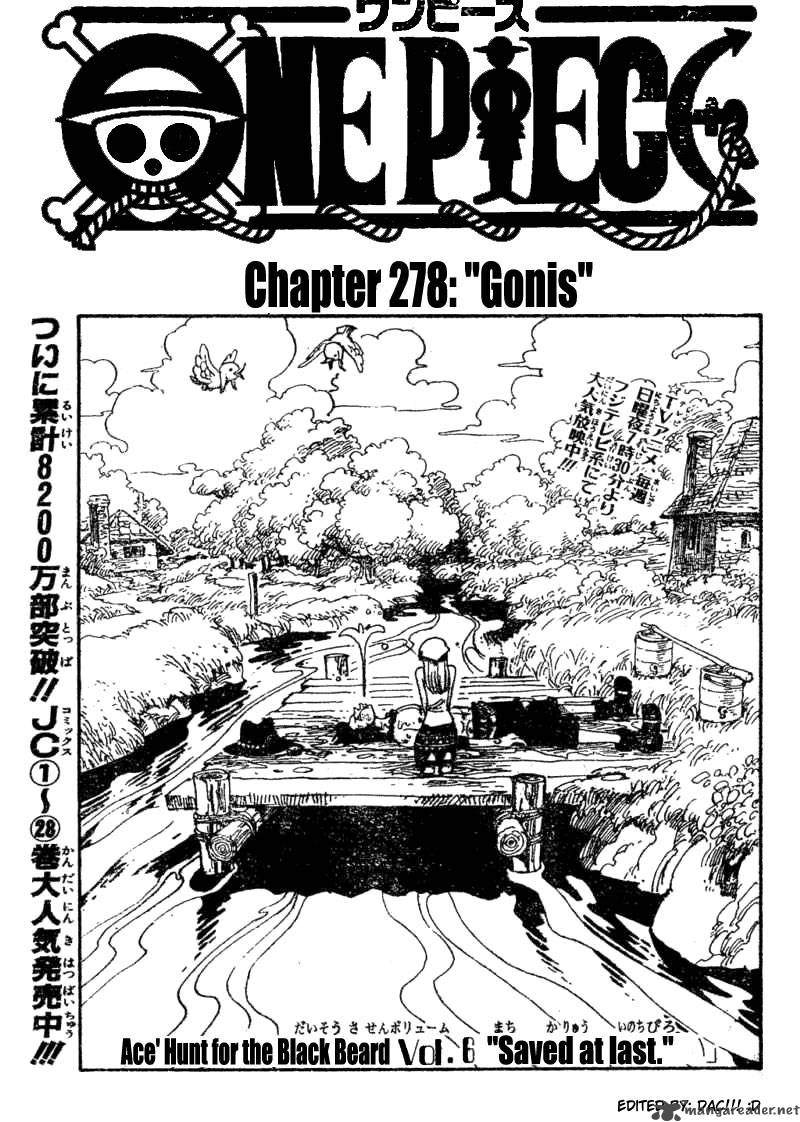 One Piece Chapter 278 page 1 - Chapter 278: Conis
