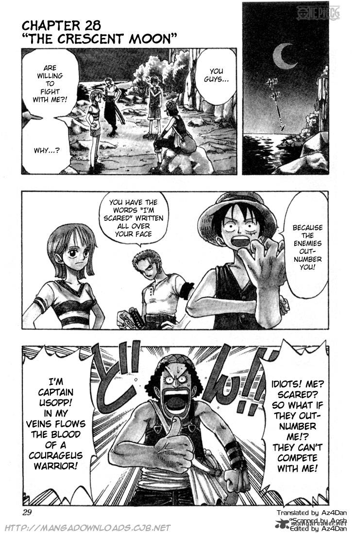 One Piece Chapter 28 page 1 - Chapter 28: Crescent Moon