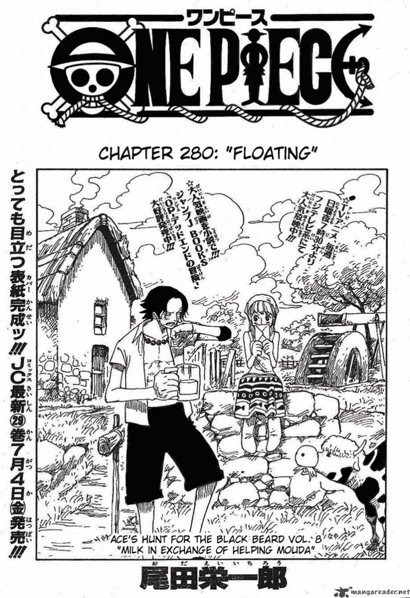 One Piece Chapter 280 page 1 - Chapter 280: Floating