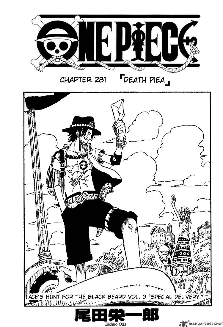 One Piece Chapter 281 page 1 - Chapter 281: Deathpiea