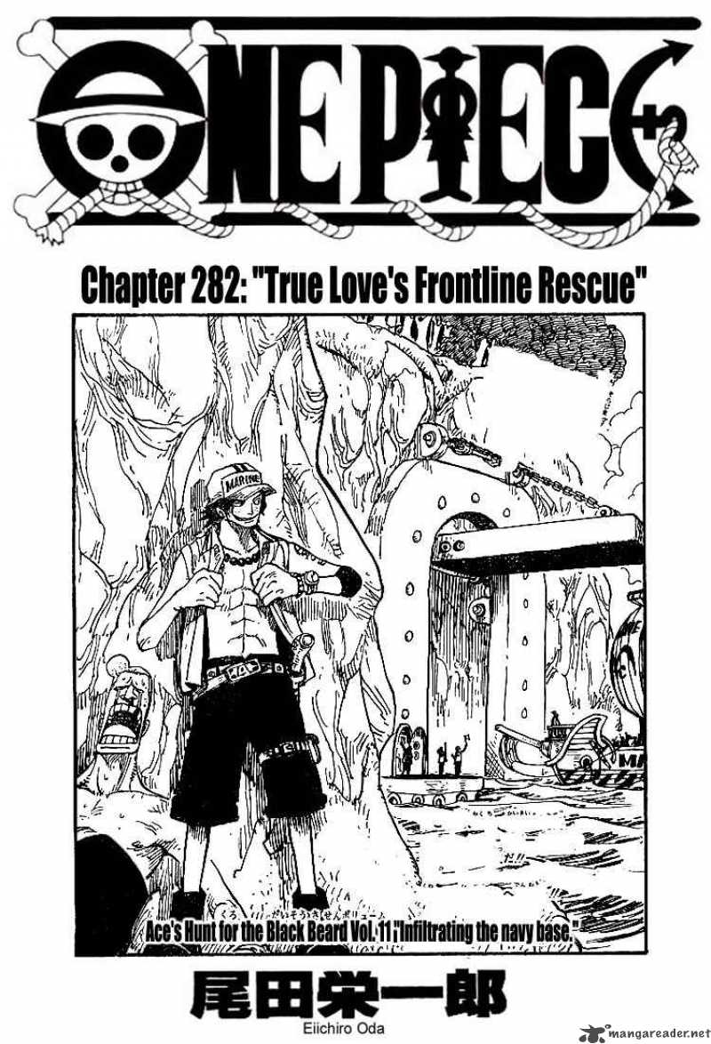 One Piece Chapter 283 page 1 - Chapter 283: On the Front Line of Rescuing Love
