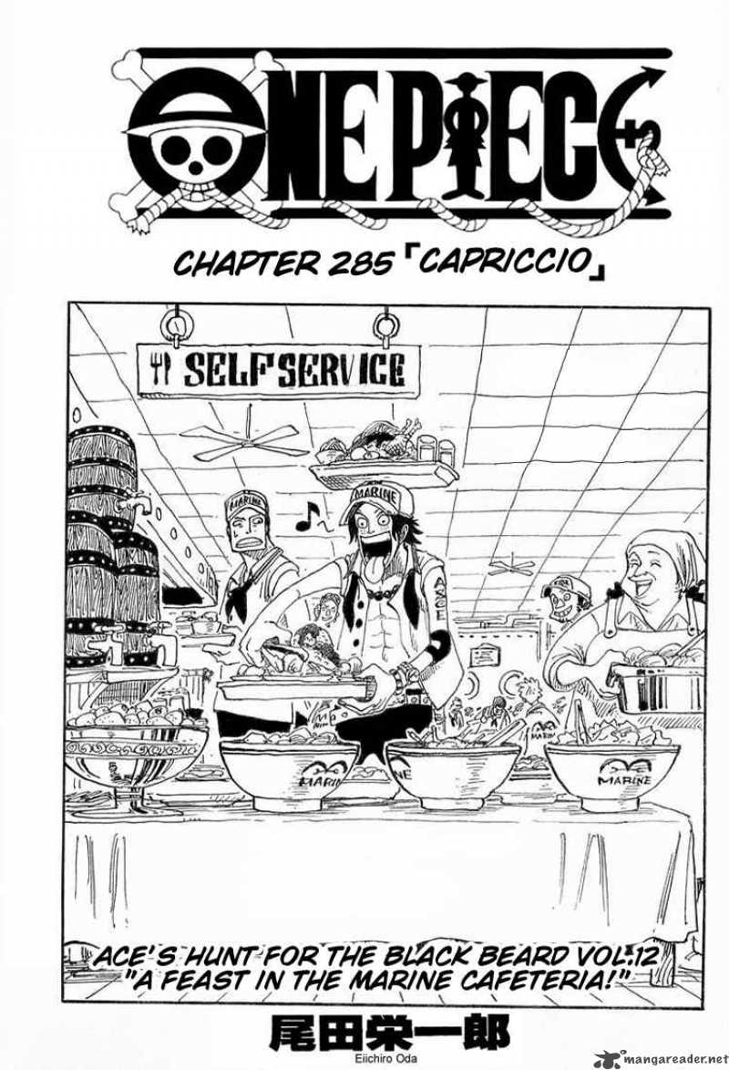 One Piece Chapter 285 page 1 - Chapter 285: Capriccio