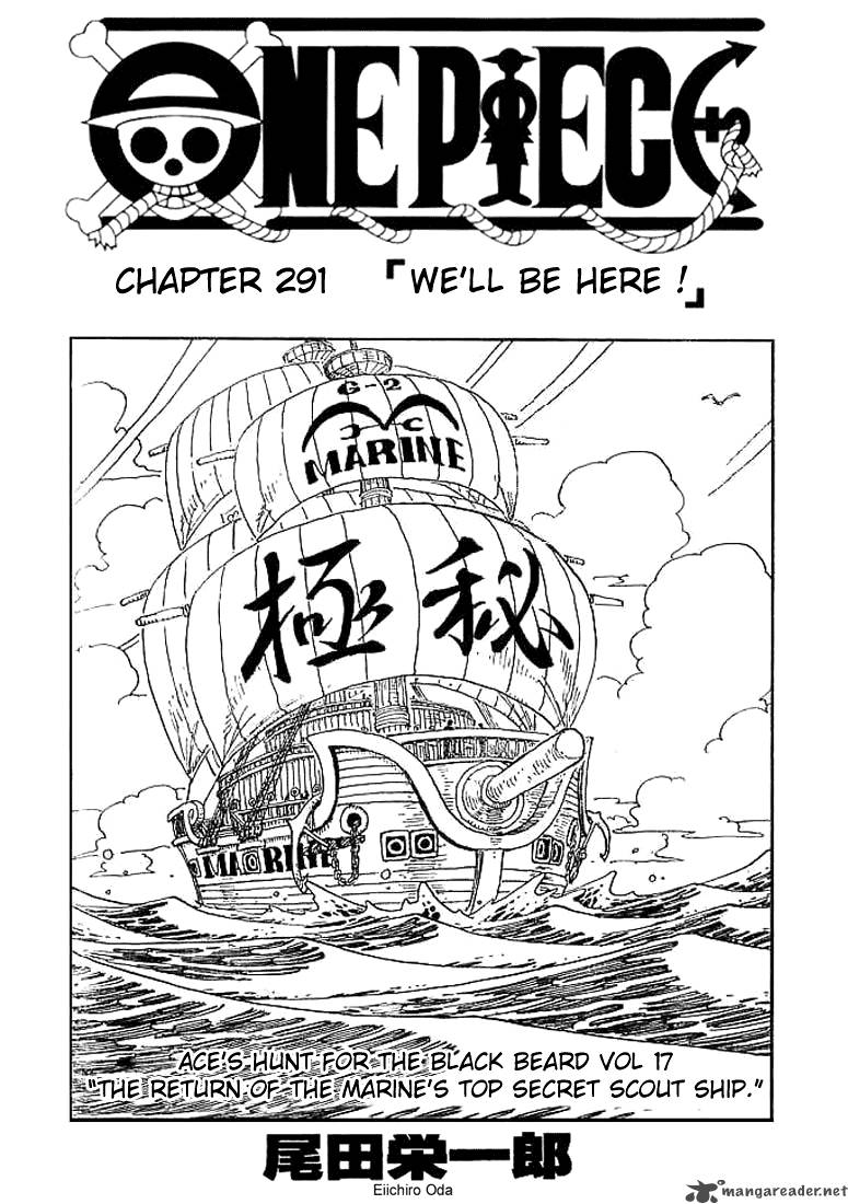 One Piece Chapter 291 page 1 - Chapter 291: I'm Right Here